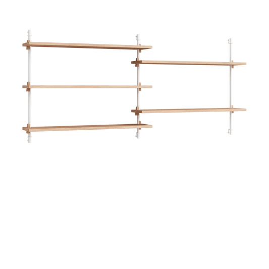 MOEBE Moebe wall shelving ws.65.2.B Ek-vit