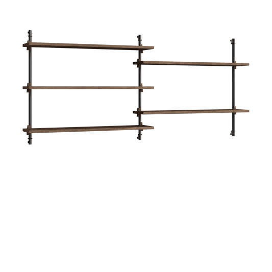 MOEBE Moebe wall shelving ws.65.2.B Rökt ek-svart