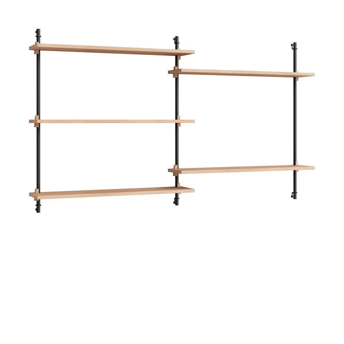 MOEBE Moebe wall shelving ws.85.2.B Ek-svart