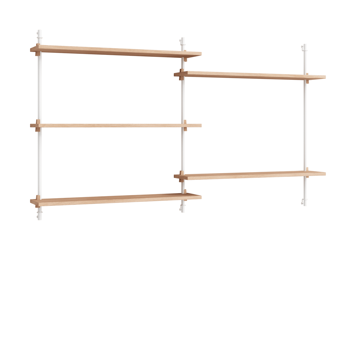 MOEBE Moebe wall shelving ws.85.2.B Ek-vit