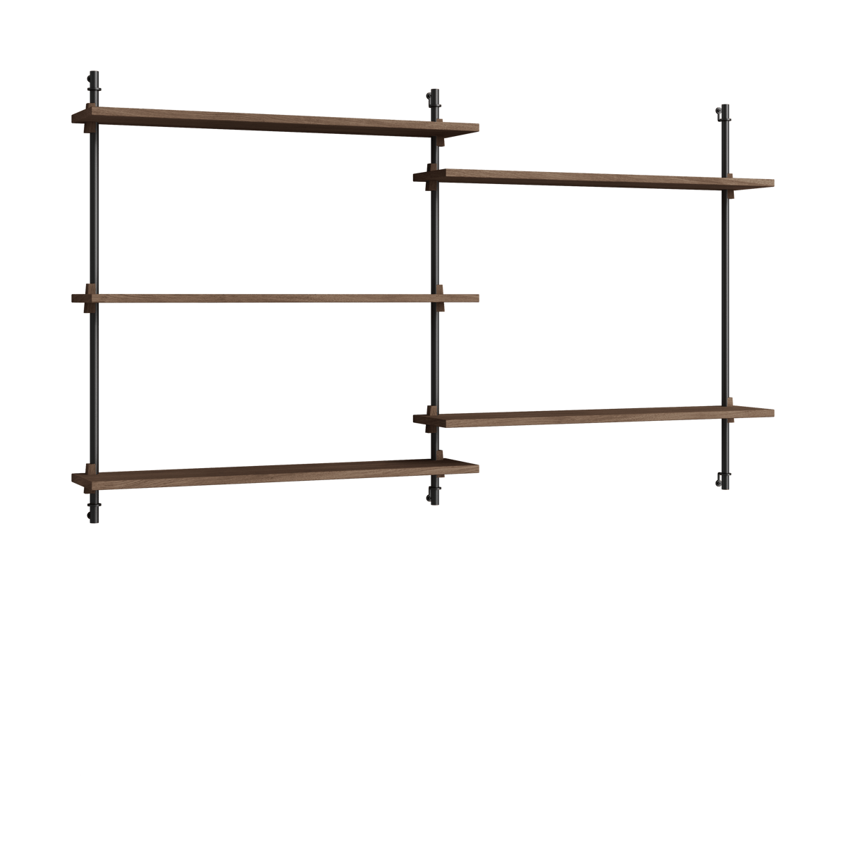 MOEBE Moebe wall shelving ws.85.2.B Rökt ek-svart