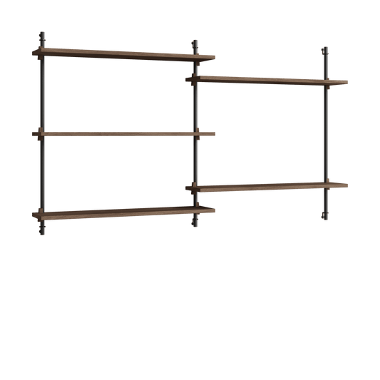 MOEBE Moebe wall shelving ws.85.2.B Rökt ek-svart