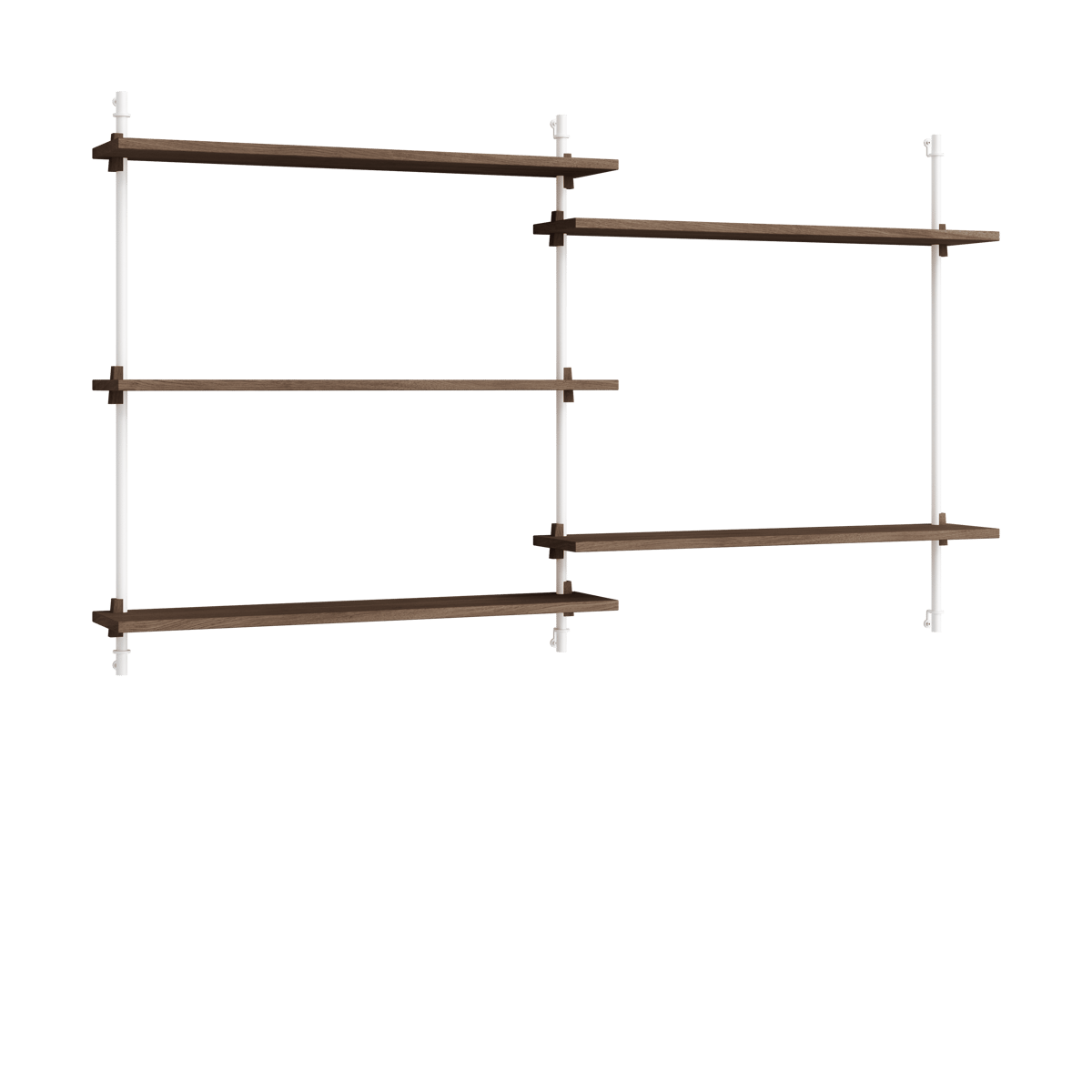 MOEBE Moebe wall shelving ws.85.2.B Rökt ek-vit