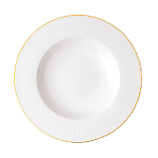 Villeroy & Boch Château Septfontaines djup tallrik Ø24,5x3,5 cm Vit-guld