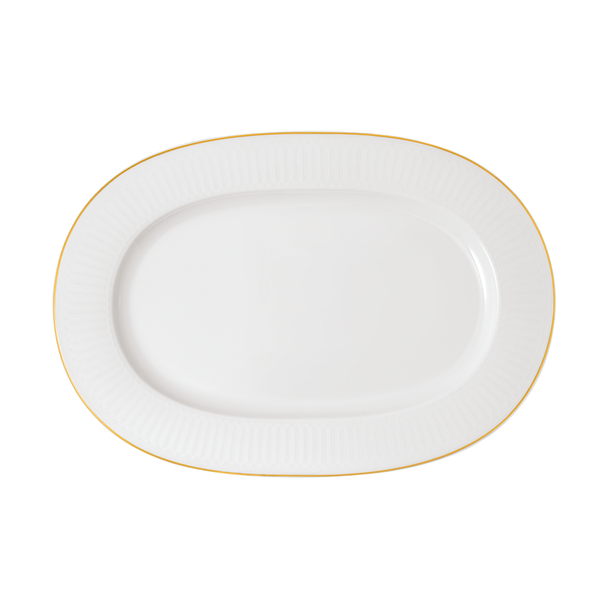 Villeroy & Boch Château Septfontaines serveringsfat 28,5x41,5 cm Vit-guld