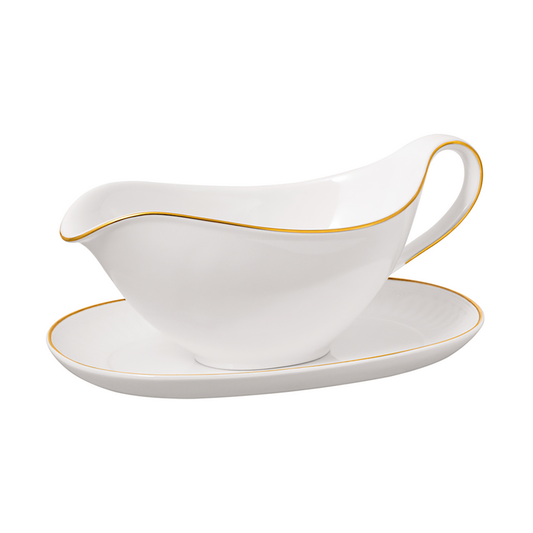 Villeroy & Boch Château Septfontaines såssnipa med fat 26 cl Vit-guld