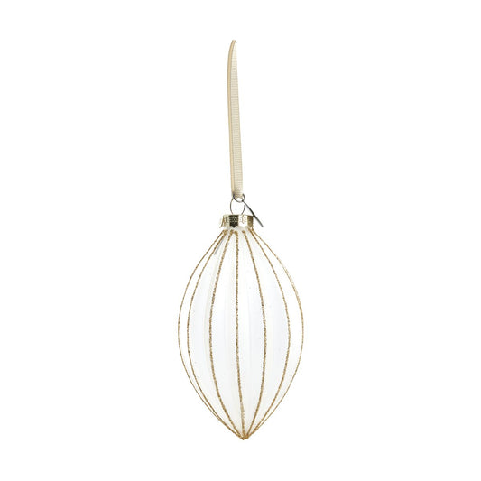 Lene Bjerre Navina julgranskula 12 cm White-Light gold