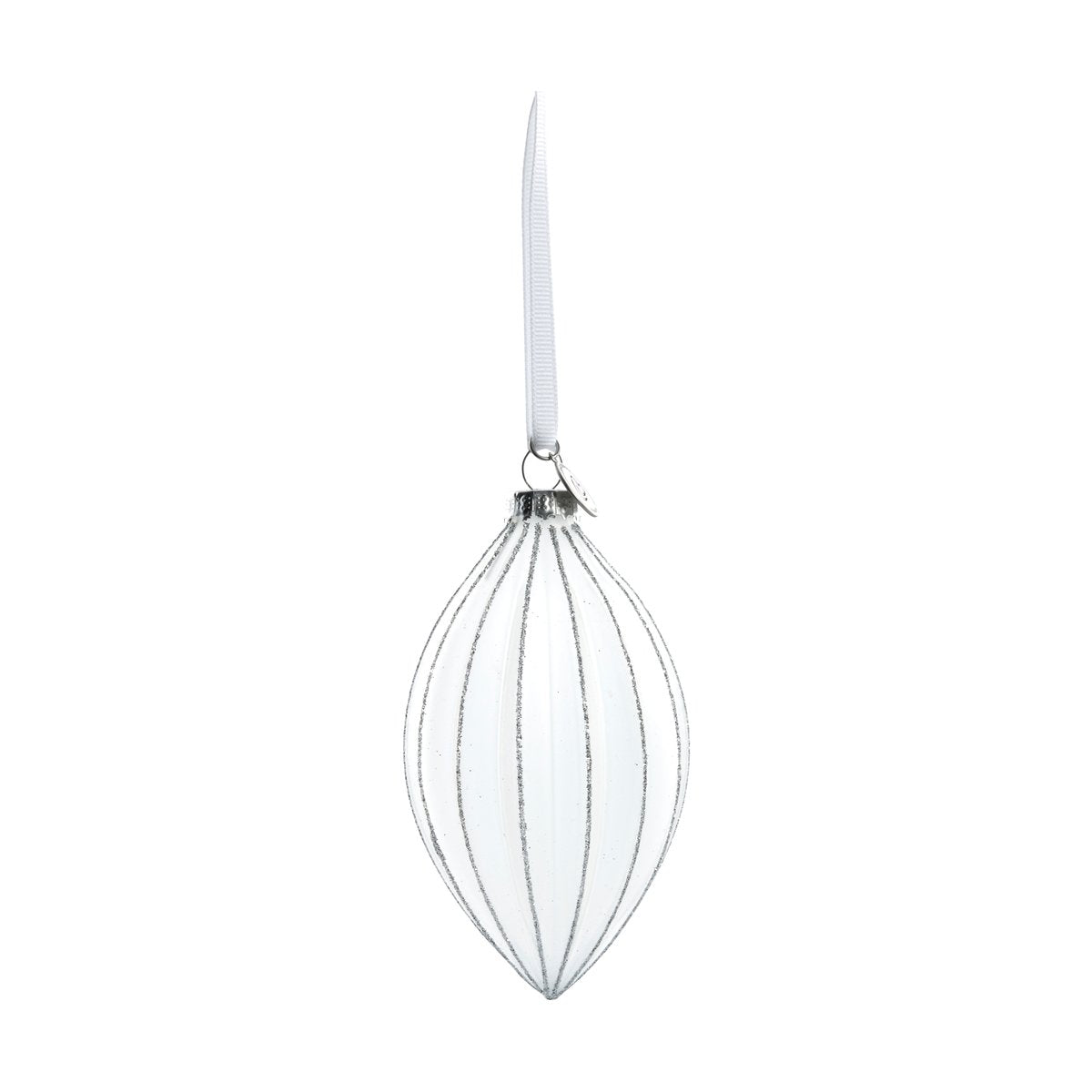 Lene Bjerre Navina julgranskula 12 cm White-Silver