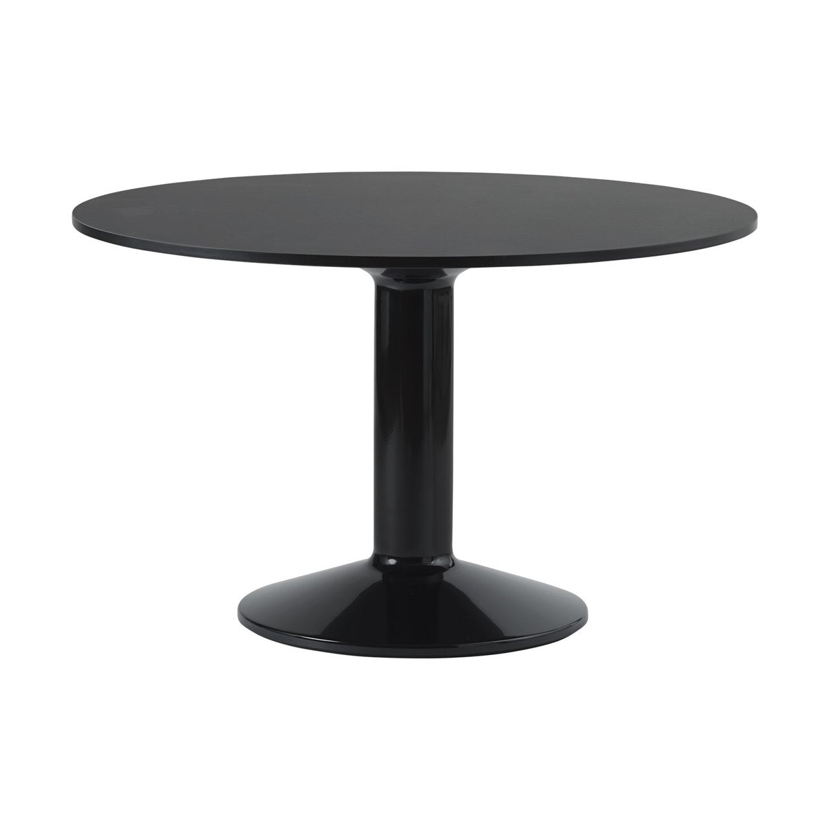 Muuto Midst pelarbord Ø120 cm Black Linoleum-Black