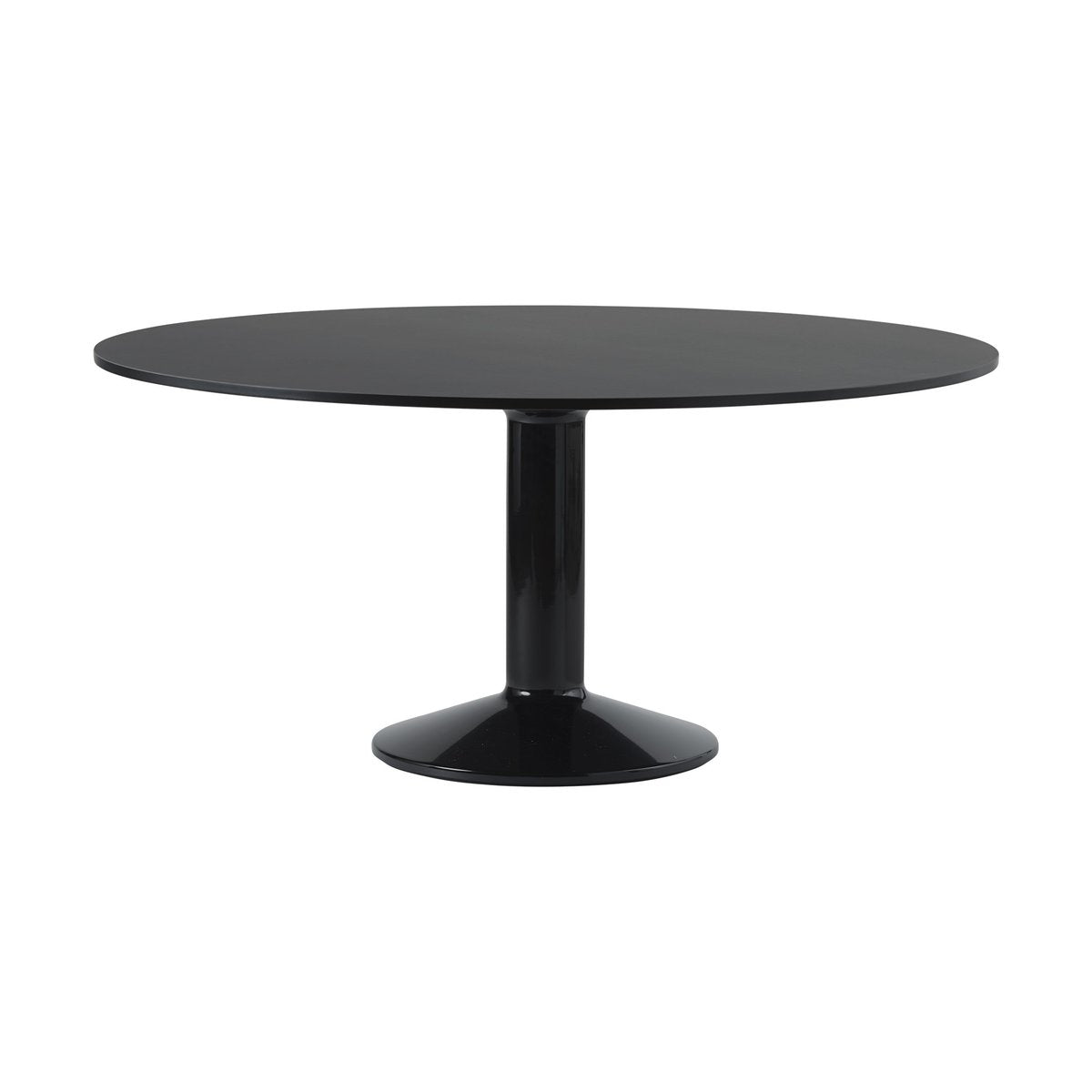 Muuto Midst pelarbord Ø160 cm Black Linoleum-Black