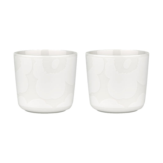 Marimekko Unikko kopp utan öra 20 cl 2-pack White-off white