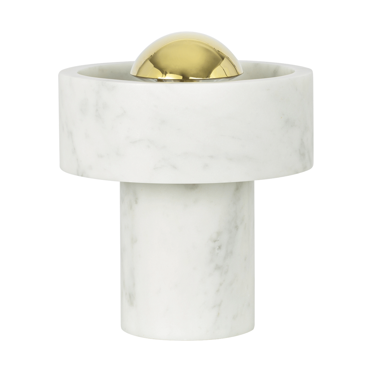 Tom Dixon Stone Portable LED bordslampa 19 cm Marmor