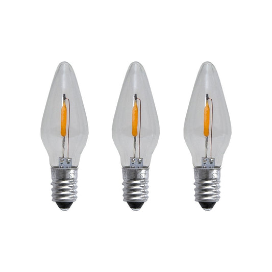 Star Trading Reservlampa E10 LED filament soft glow 3-pack 0,5W 1900K ej dimbar