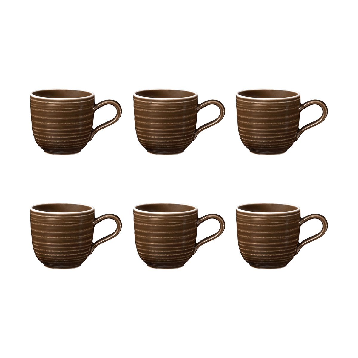 Seltmann Weiden Terra espressokopp 9 cl 6-pack Earth Brown