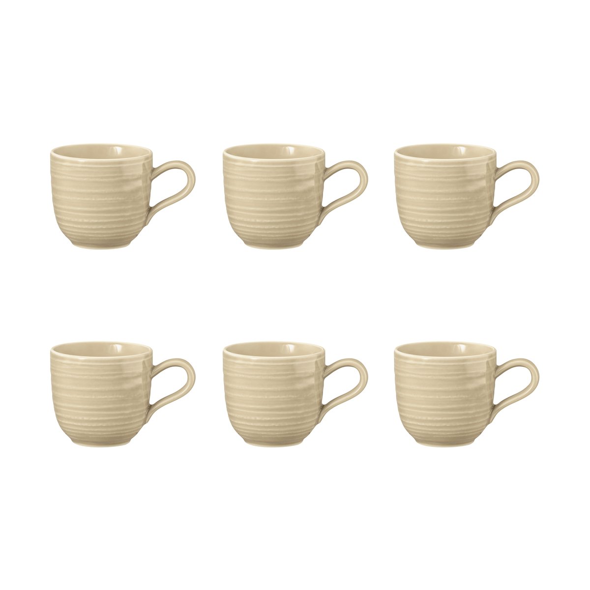 Seltmann Weiden Terra espressokopp 9 cl 6-pack Sand Beige