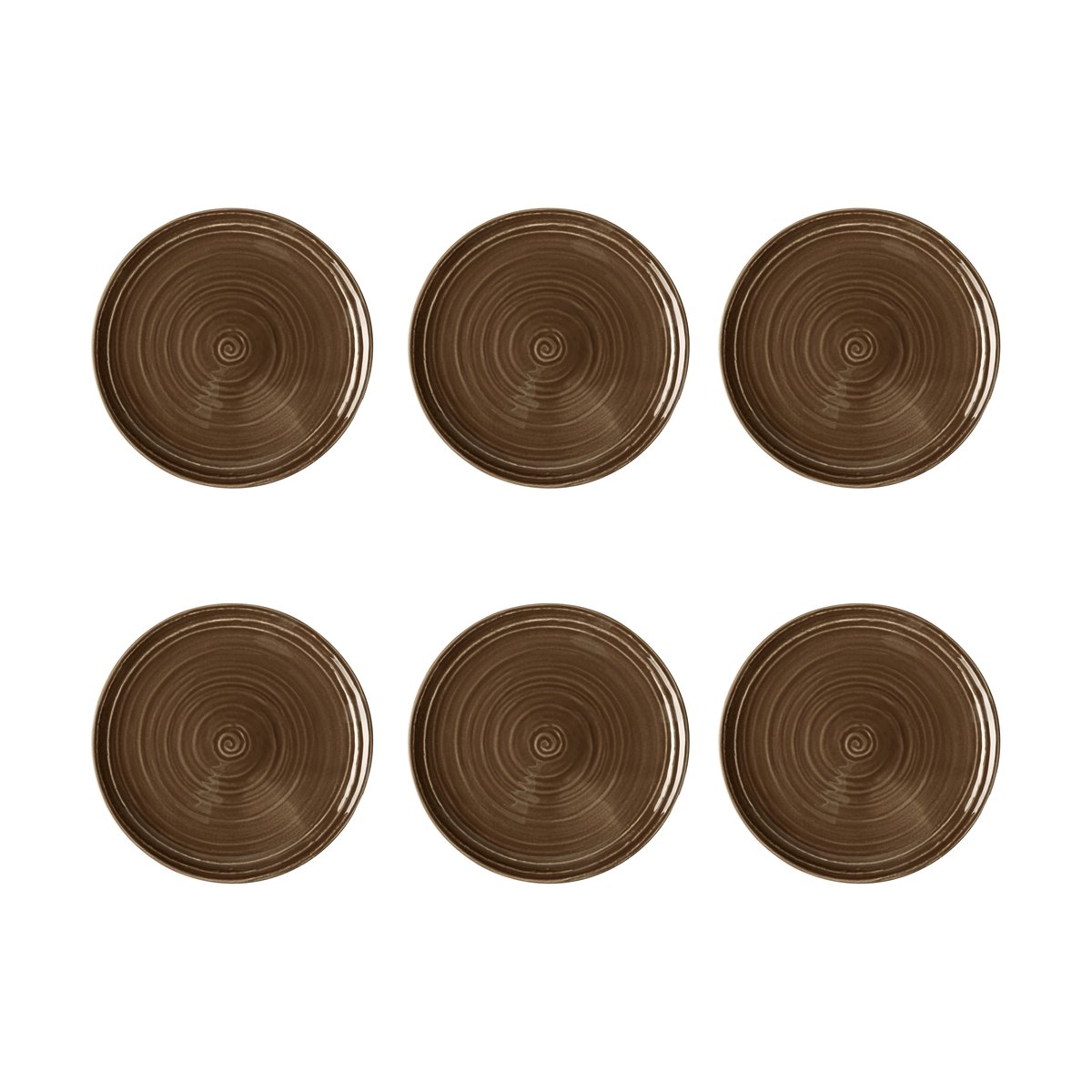 Seltmann Weiden Terra tallrik Ø17,7 cm 6-pack Earth Brown