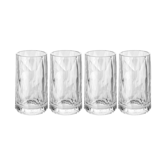 Koziol Club No. 7 snapsglas plast 4 cl 4-pack Kristallklar