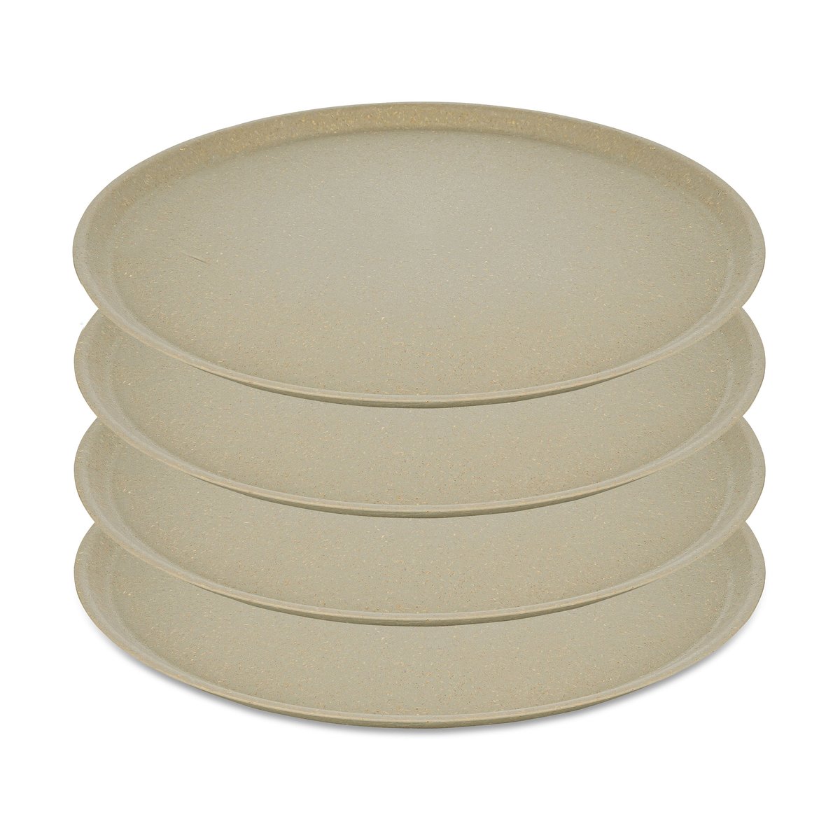 Koziol Connect tallrik Ø25,5 cm 4-pack Nature desert sand