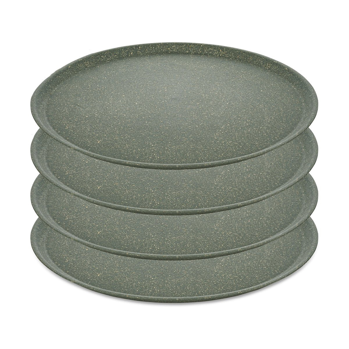 Koziol Connect tallrik Ø25,5 cm 4-pack Nature ash grey