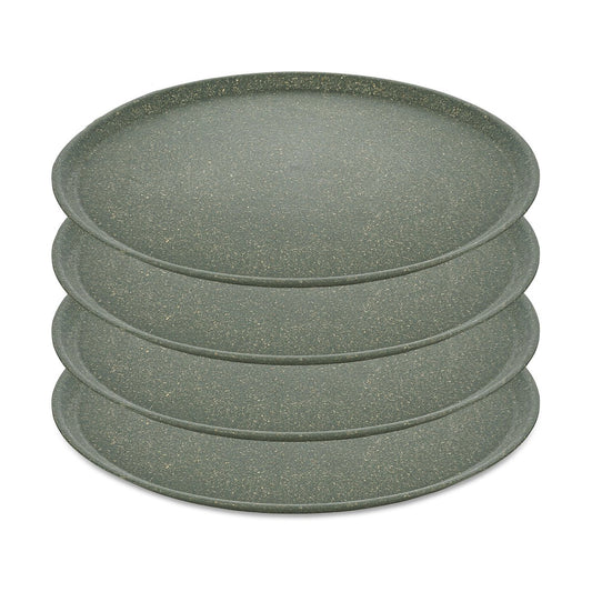 Koziol Connect tallrik Ø25,5 cm 4-pack Nature ash grey