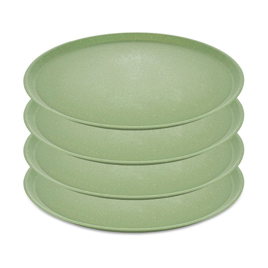 Koziol Connect tallrik Ø25,5 cm 4-pack Nature leaf green