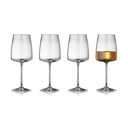 Lyngby Glas Zero vitvinsglas 43 cl 4-pack Kristall