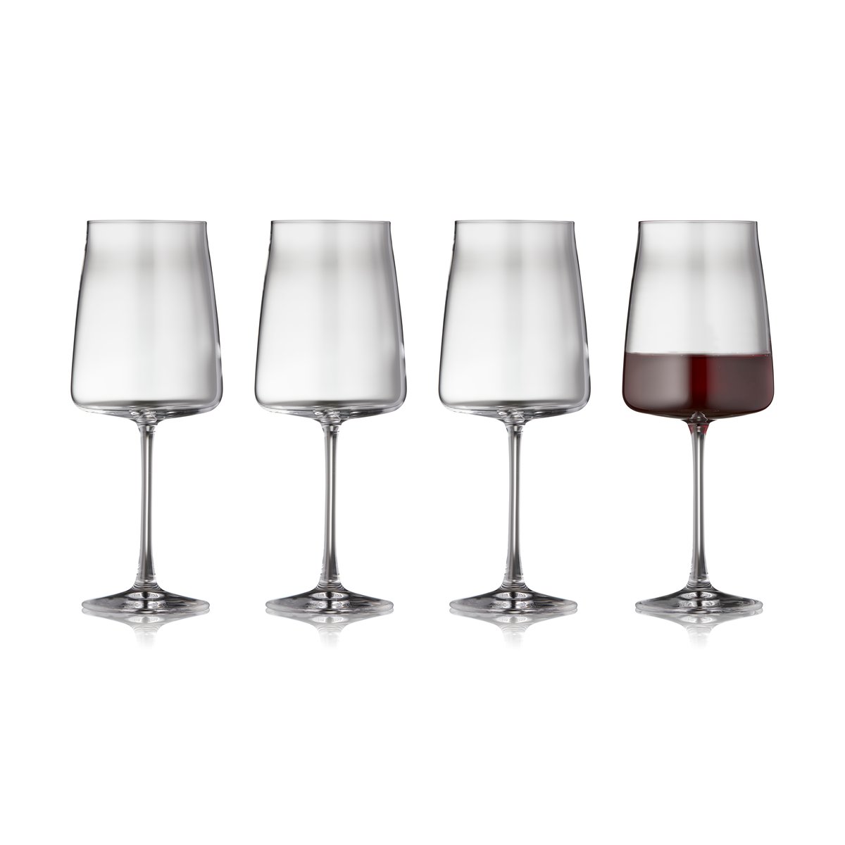 Lyngby Glas Zero rödvinsglas 54 cl 4-pack Kristall