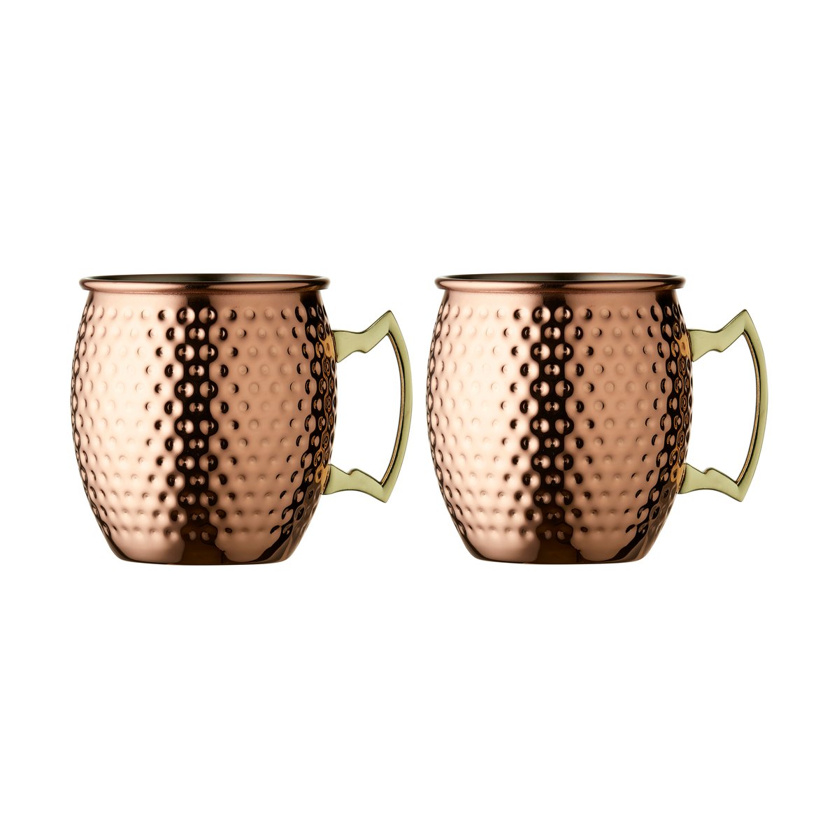 Lyngby Glas Moscow mule mugg 55 cl 2-pack Koppar