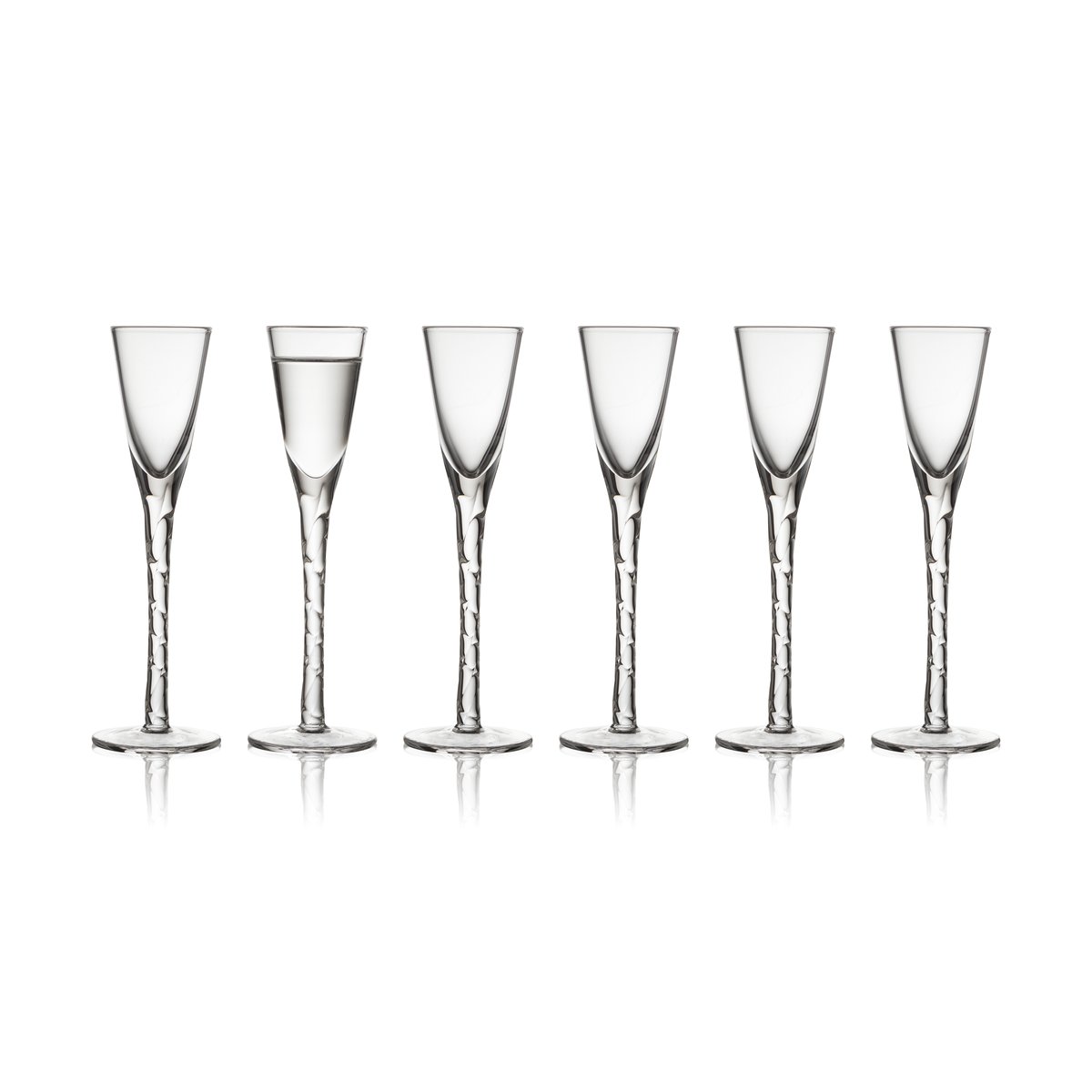 Lyngby Glas Paris snapsglas 2,5 cl 6-pack Klar