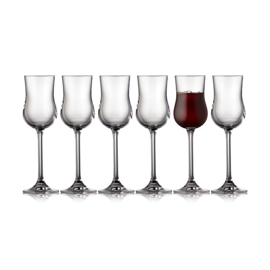 Lyngby Glas Juvel portvinsglas 9 cl 6-pack Kristall