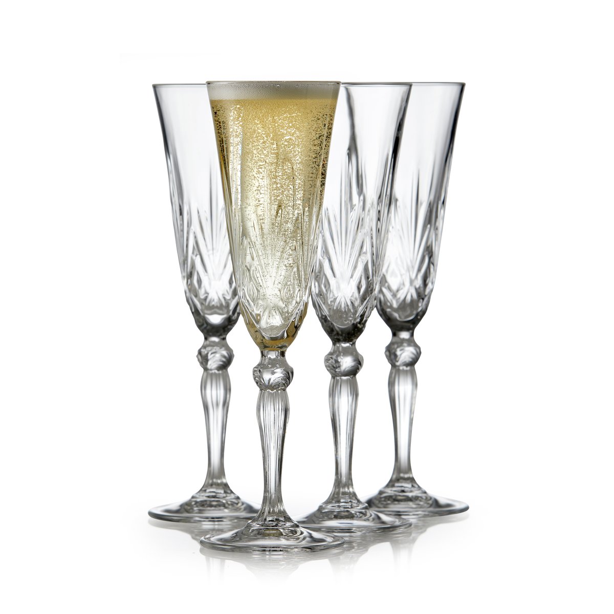 Lyngby Glas Melodia champagneglas 16 cl 4-pack Kristall