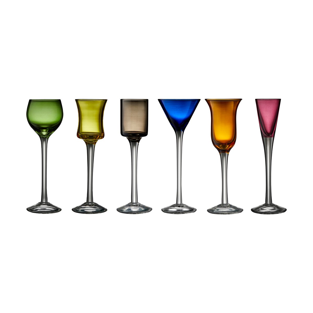 Lyngby Glas Lyngby Glas snapsglas 2,5-5 cl 6 delar Mix