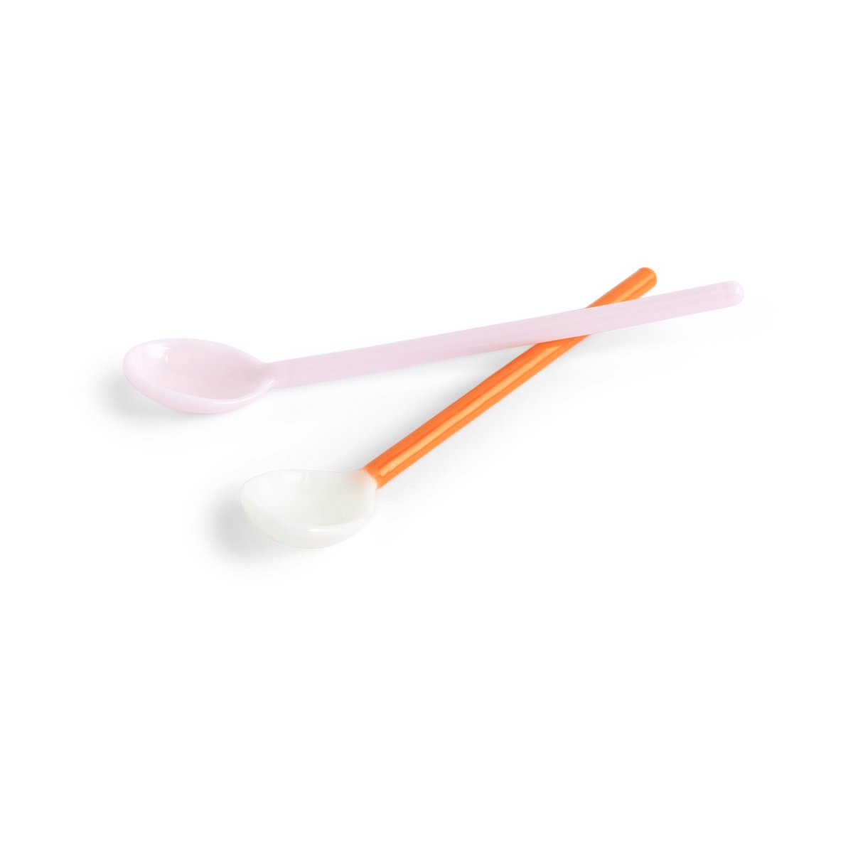 HAY Duo glassked 2-pack Light pink-bright orange