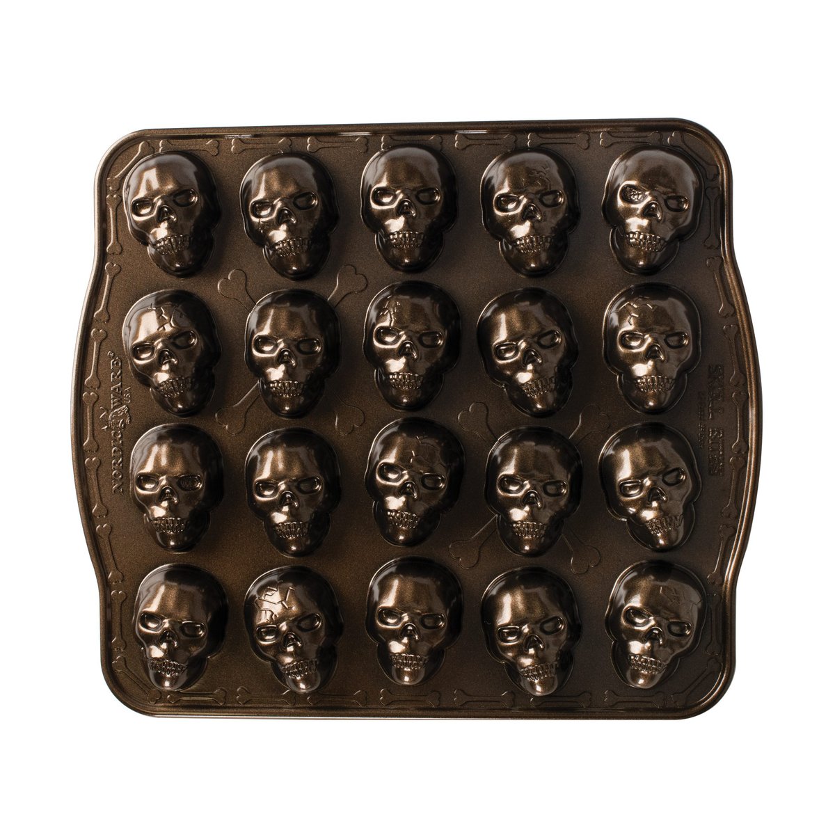 Nordic Ware Nordic Ware Skull Bites bakform Brons