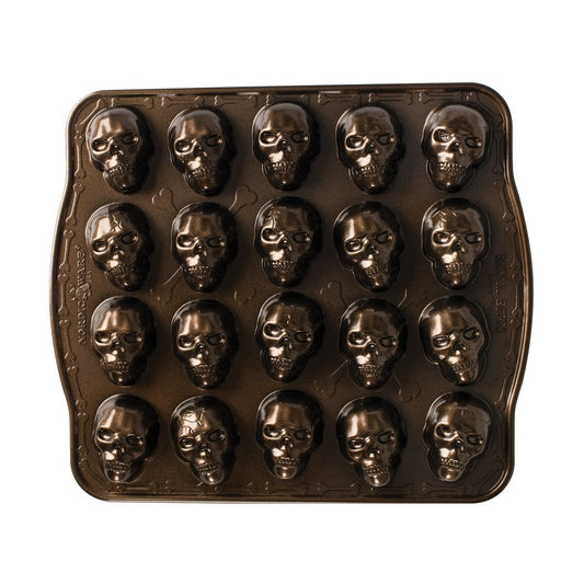 Nordic Ware Nordic Ware Skull Bites bakform Brons