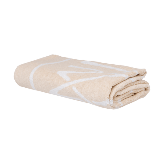 Mille Notti Elba Strandhandduk EKO Ivory-Vit, 86x180 cm