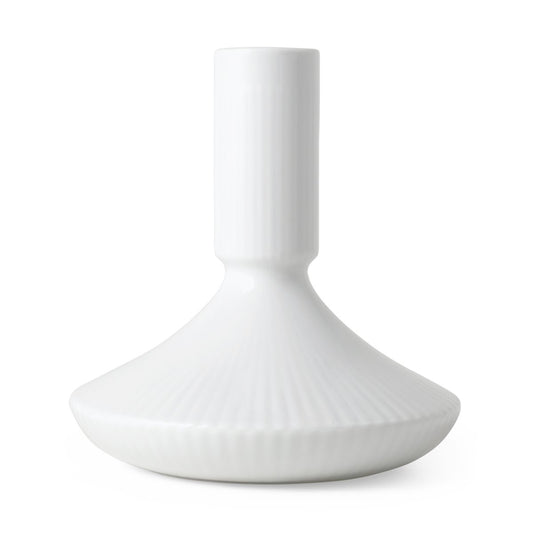 Royal Copenhagen White Fluted Kerzenhalter 12 cm Weiß