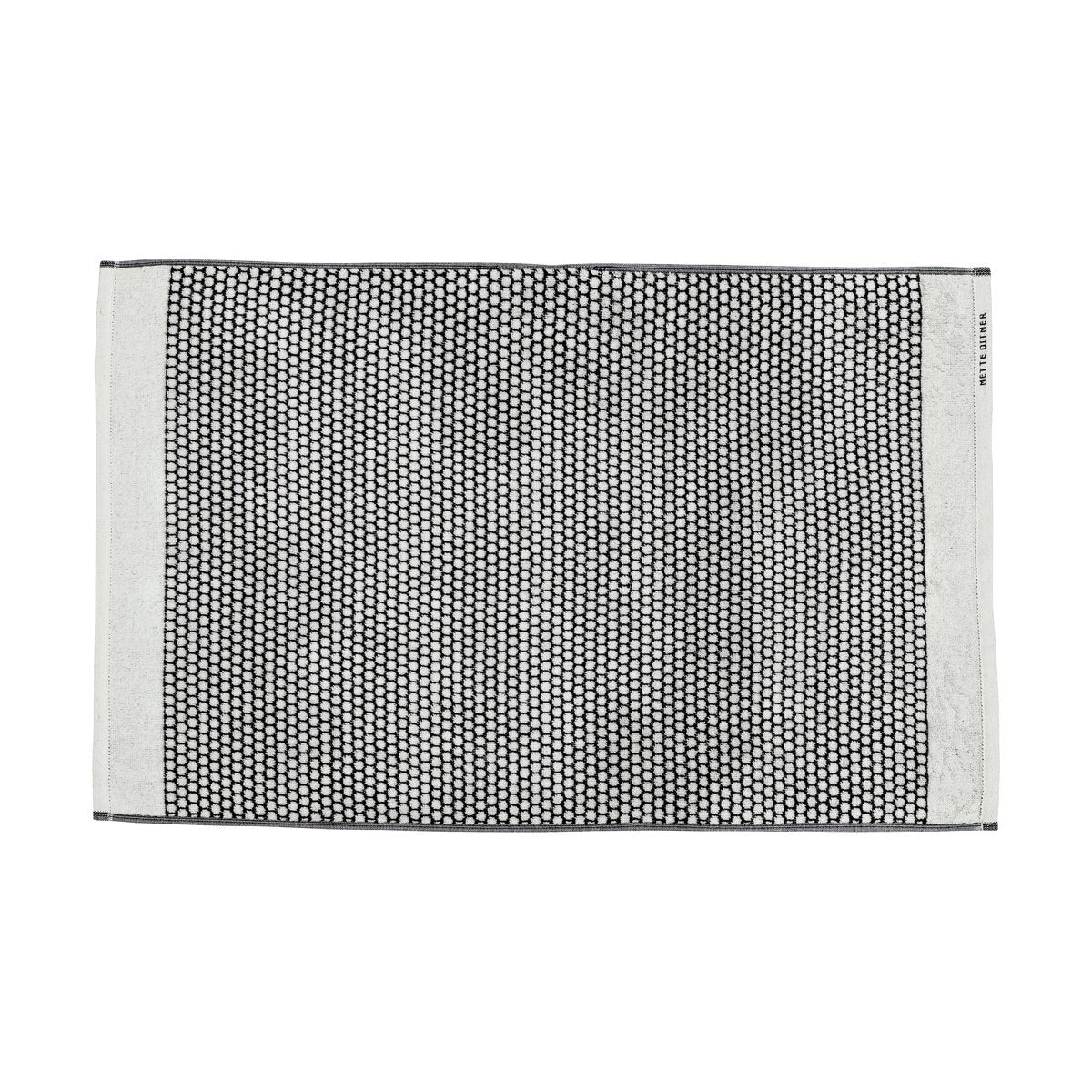 Mette Ditmer Grid badrumsmatta 50x80 cm Svart-off white