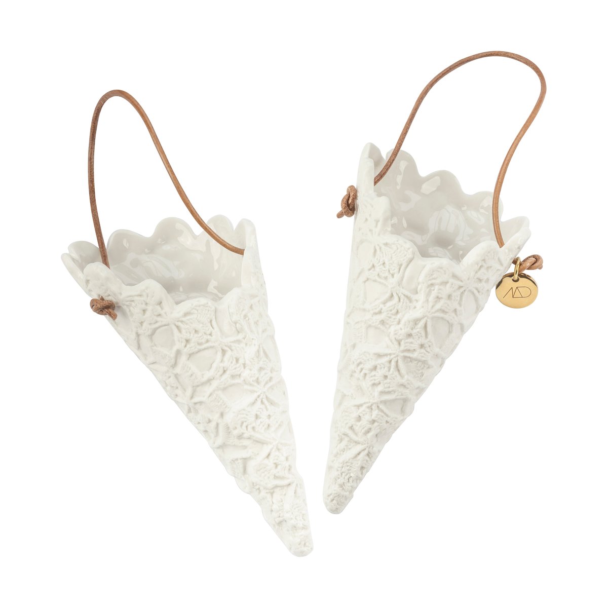 Mette Ditmer Lace julstrut 2-pack Off-white