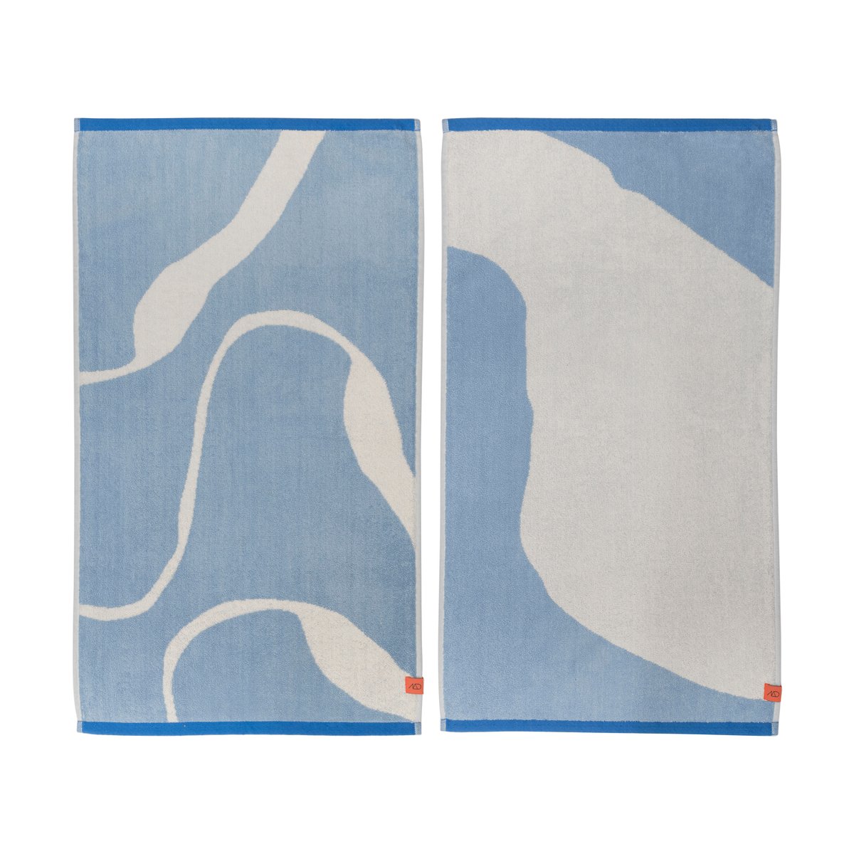 Mette Ditmer Nova Arte gästhandduk 40x55 cm 2-pack Light blue-off-white