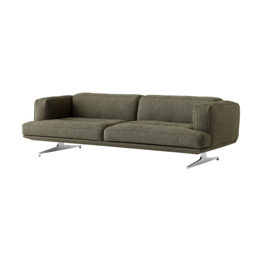 &Tradition Inland AV23 3-sits soffa Clay 0014-polished aluminium