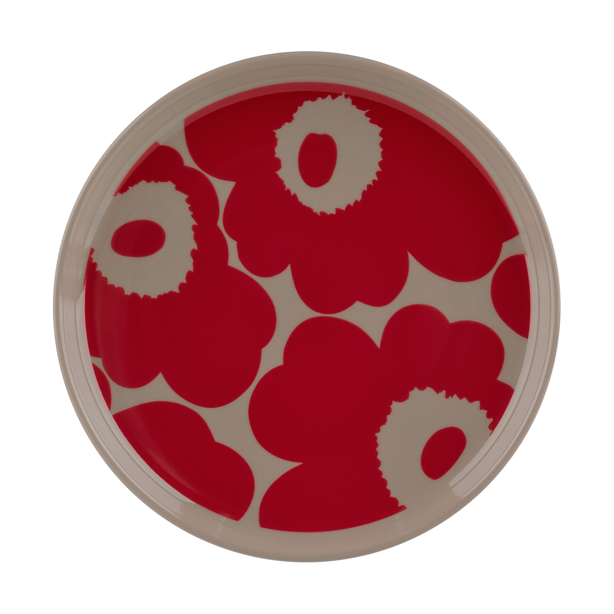 Marimekko Unikko tallrik Ø13,5 cm Terra-red