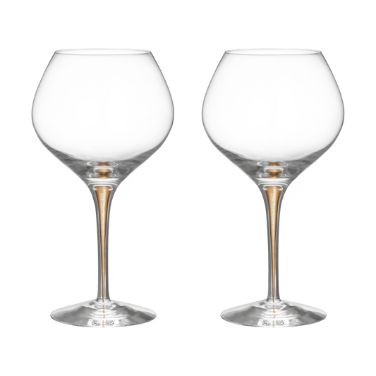 Orrefors Intermezzo Bouquet vinglas 70 cl 2-pack Guld