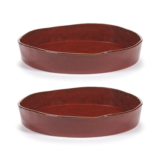 Serax La Mère djup tallrik M Ø23 cm 2-pack Venetian red