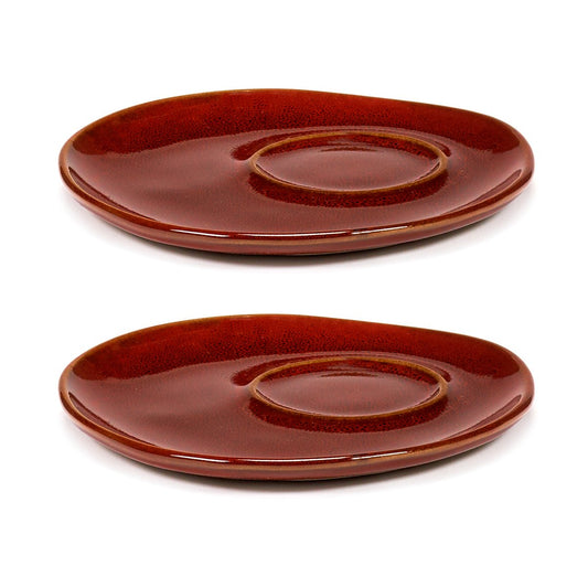 Serax La Mère fat till espressokopp Ø11 cm 2-pack Venetian red