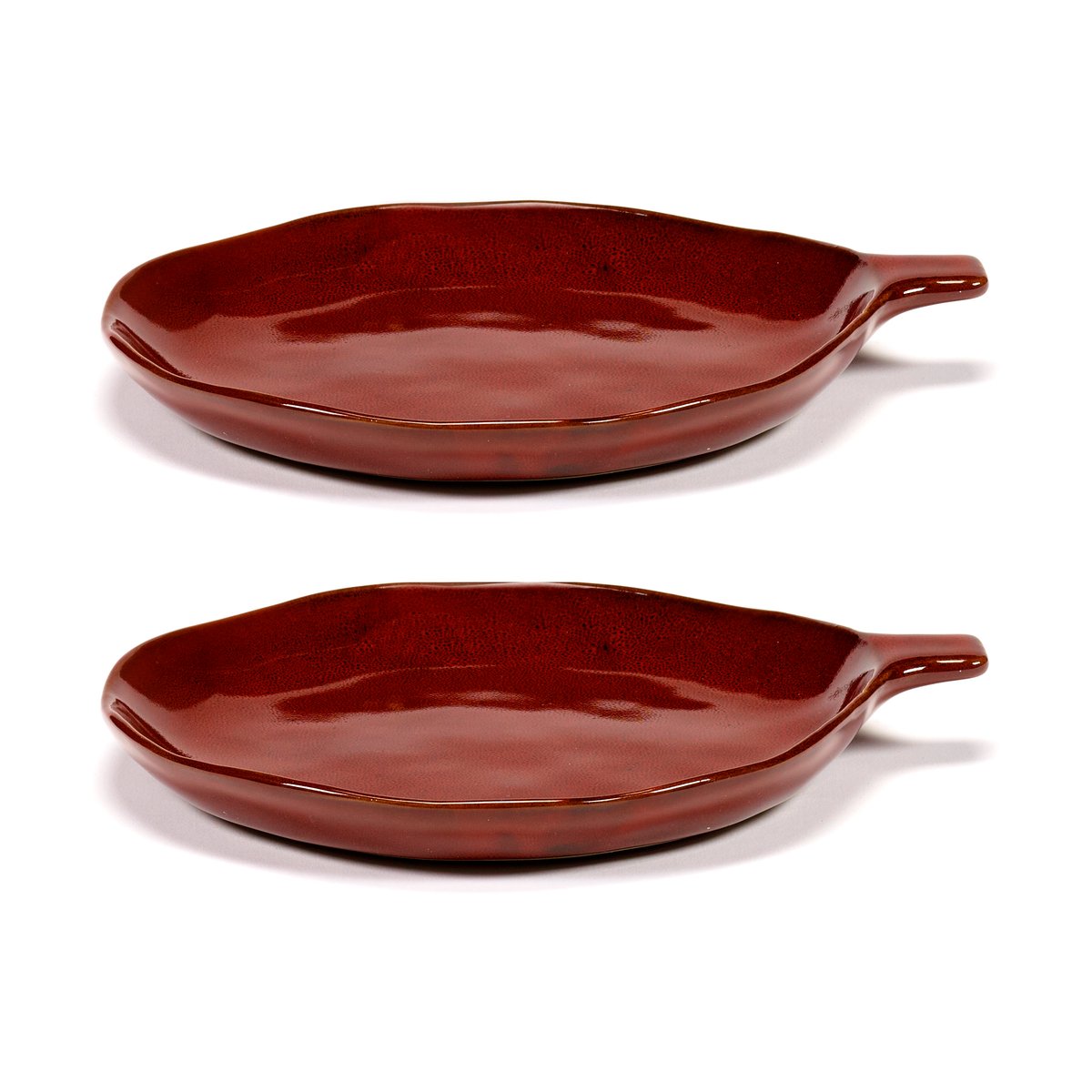 Serax La Mère fat med handtag Ø17 cm 2-pack Venetian red