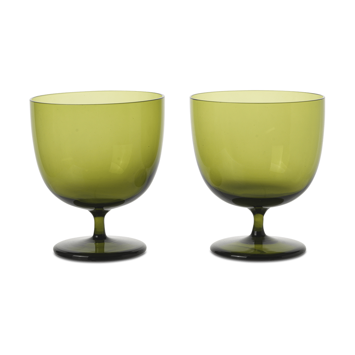 ferm LIVING Host dricksglas 20 cl 2-pack Moss Green