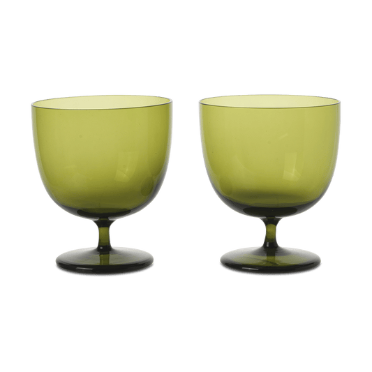 ferm LIVING Host dricksglas 20 cl 2-pack Moss Green