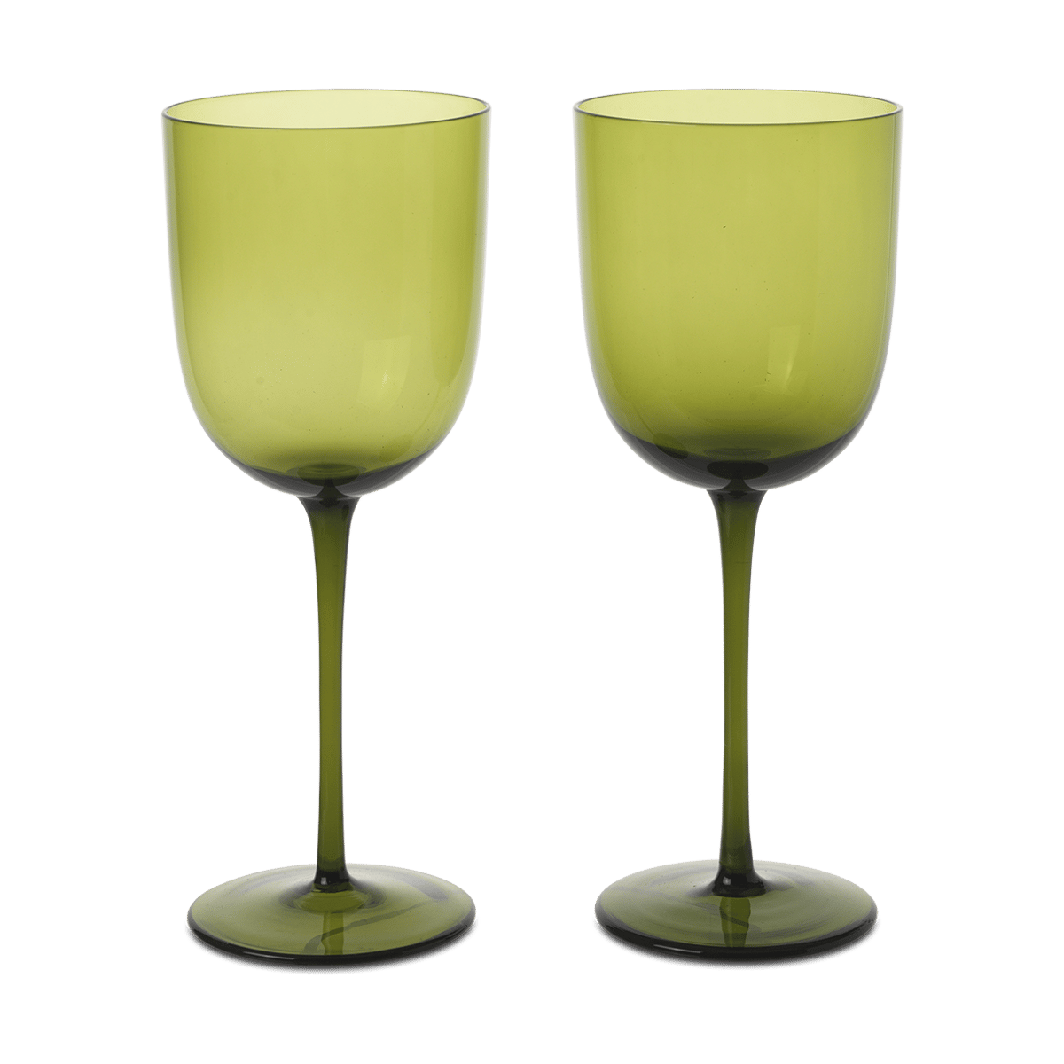 ferm LIVING Host vitvinsglas 30 cl 2-pack Moss Green