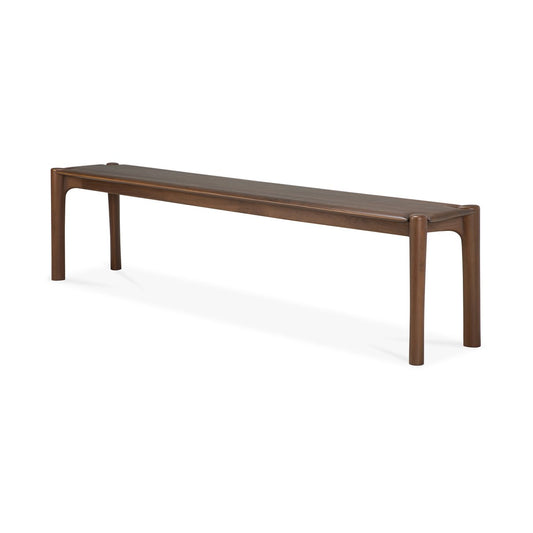 Ethnicraft PI bänk 186x35 cm Lackad teak brown